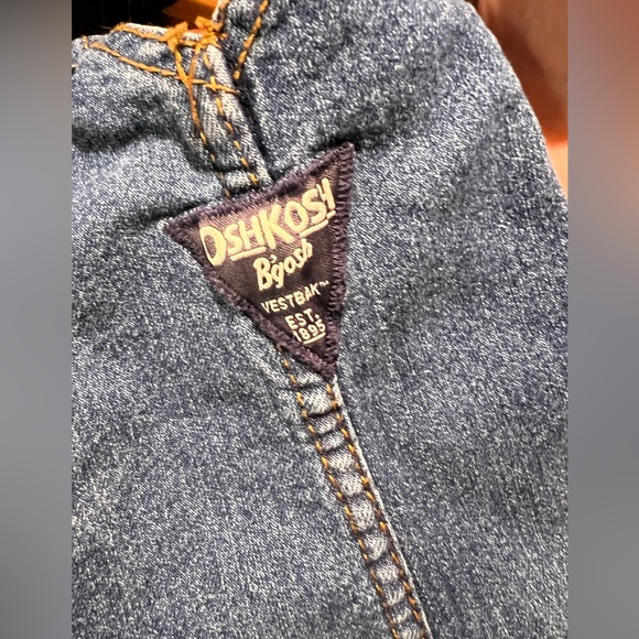 OshKosh B'gosh Blue Denim Overalls for Kids - Picture 6 of 8